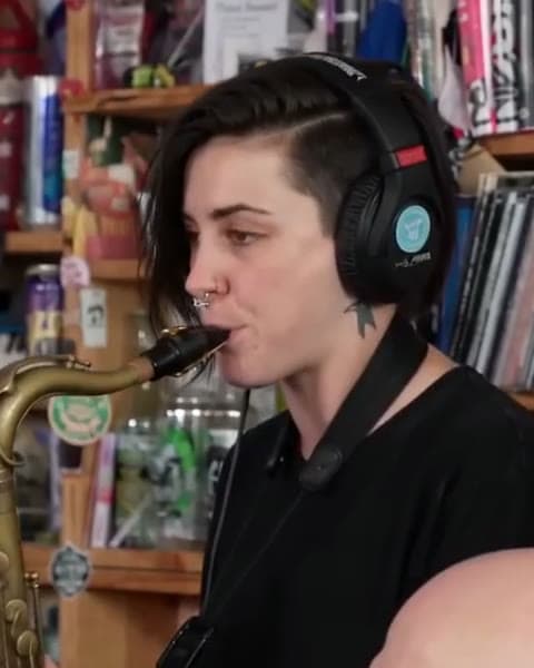 Seat 5, Sax: a face from a Tiny Desk AI sample video