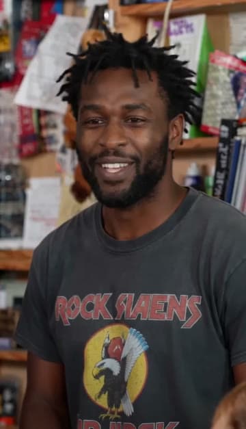 Lead close-up: a frame from a Tiny Desk AI sample video